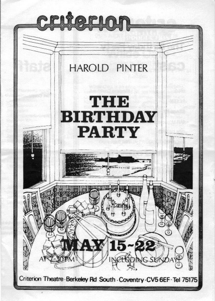 The Birthday Party (Criterion Theatre, Coventry)